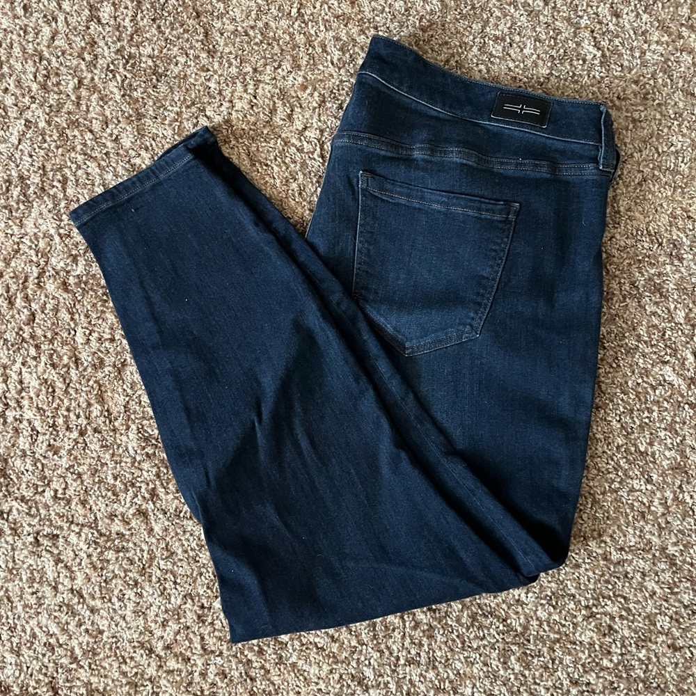 EUC Liverpool Ankle Skinny Dark Blue Denim Jeans 20W